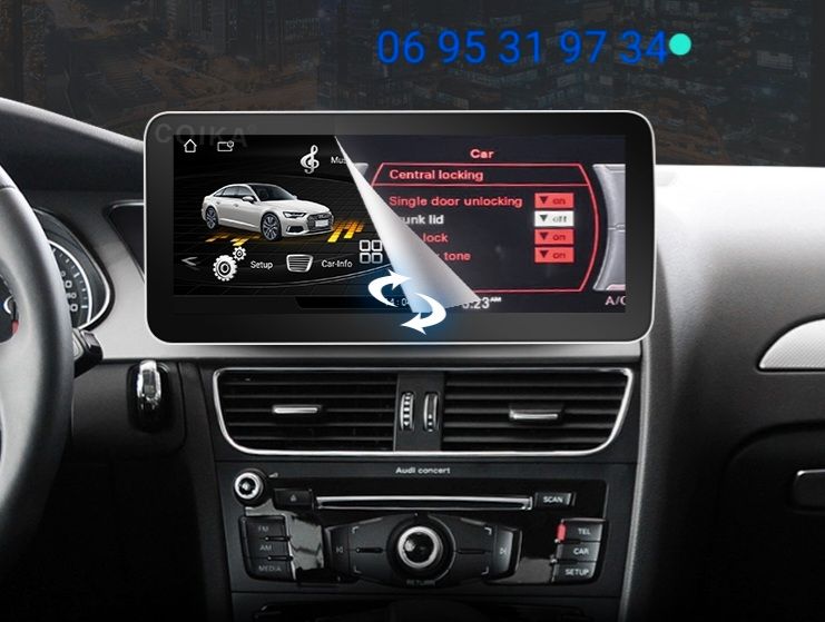 Autoradio Audi Q5 carplay sans fil Android auto - Équipement auto