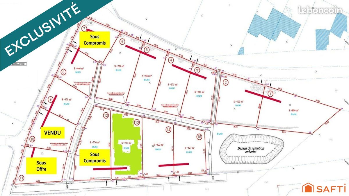 Terrain 733 m² · à Le Puy-en-Velay · 733 m² · 76 500 €