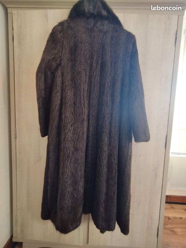 Manteau long en véritable fourrure (image 2)