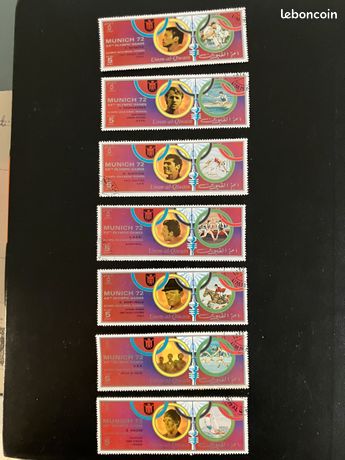 Bloc De Timbres Ras Al Khaima 1972 - Jeux Olympiques Allemagne - MNH Argent