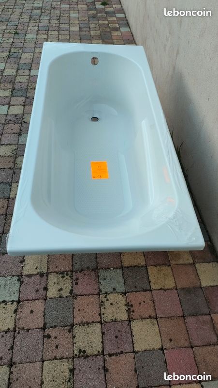 Baignoire NEUVE BAIG AQUANCE 160 * 70 + système de vidage (image 2)