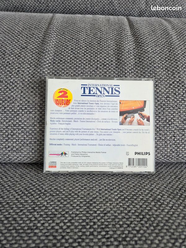 International Tennis Open / Philips CD-I / Complet / Fr