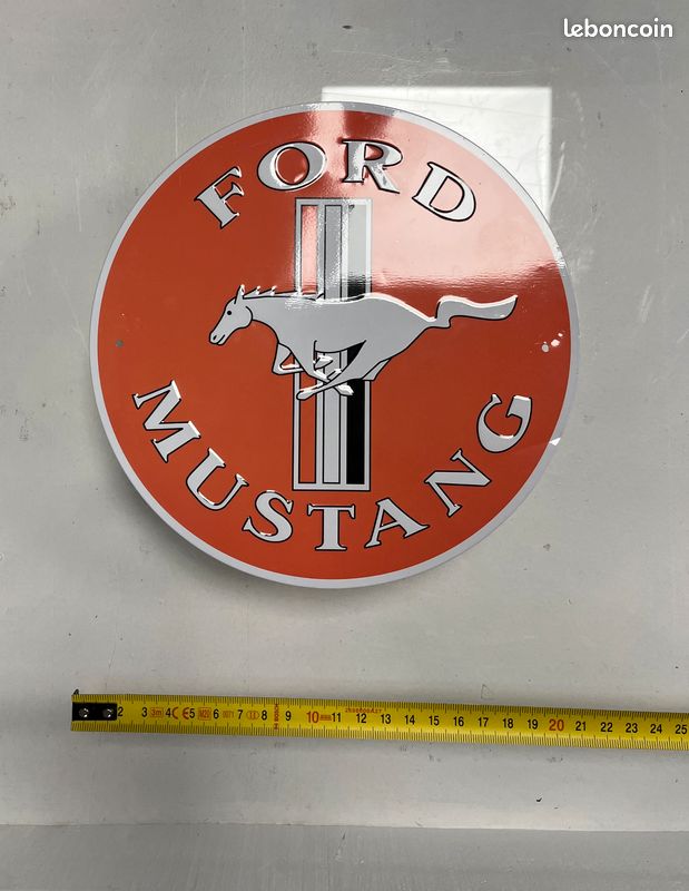 Plaque Métal Ford Mustang Street - Planète Vintage