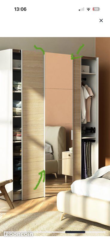 4 Profilés pour 2 portes coulissantes (image 1)