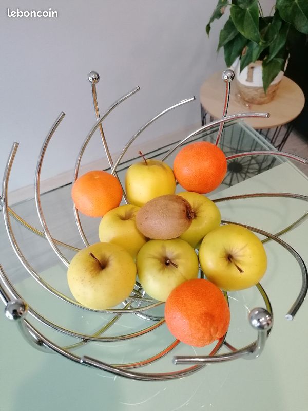 Coupe à fruits design inox (image 4)