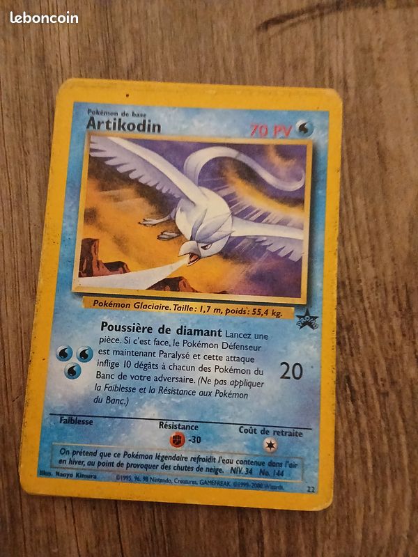 Lots de Cartes pokémon légendaires promo 1995 1st edition (image 4)