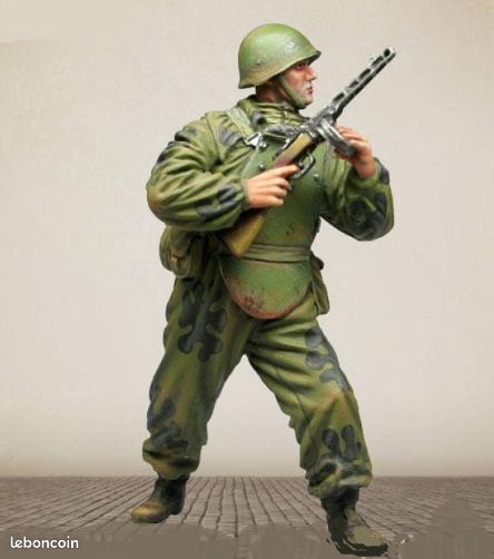 Lot Figurines 1/35 - Soldats Russes WW2 - Résine Non Peinte - Maquette