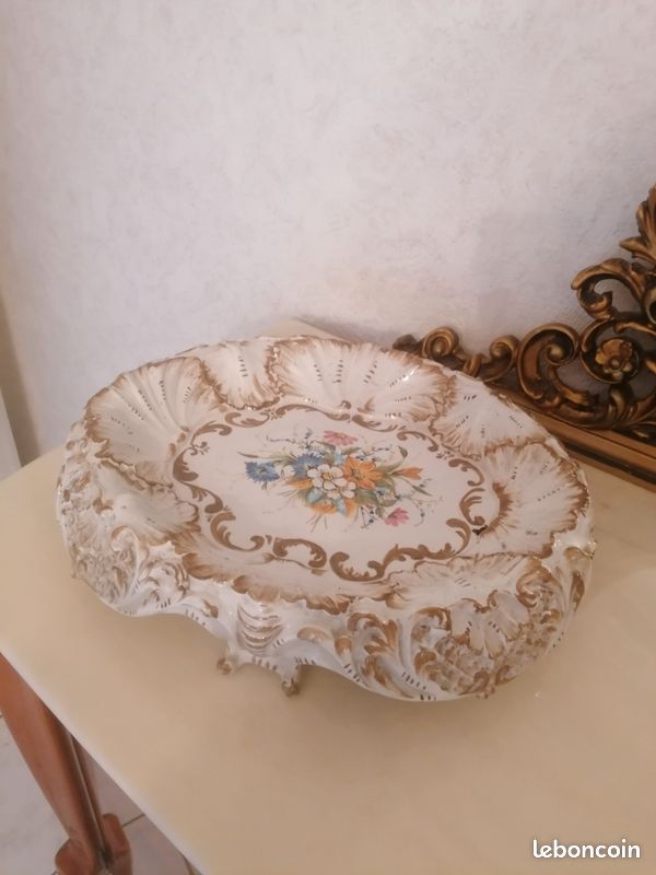 Corbeille À Fruits Sur Pied En Céramique, Bol Rétro Décoratif, Porte