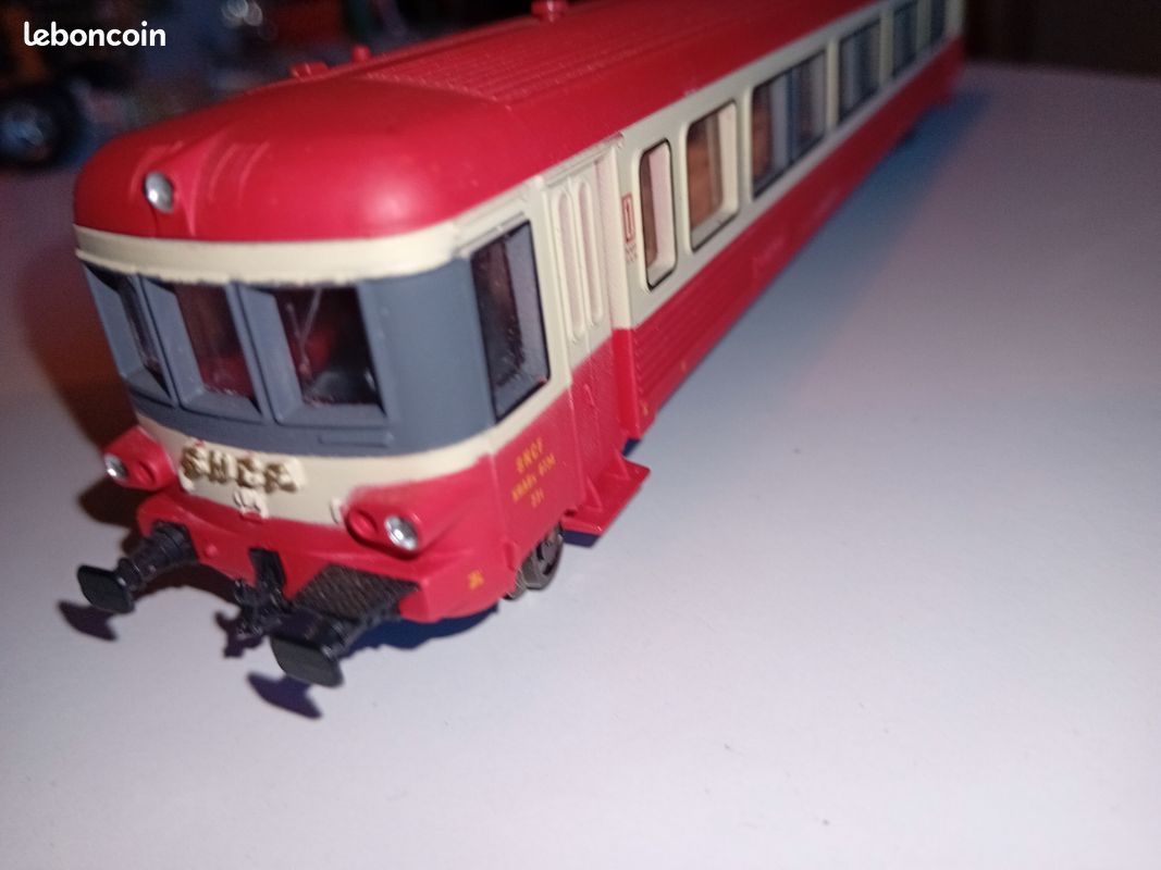 Remorque D'autorail Jouef HO 5489 XRAB 8734 1ère/2ème Classe SNCF - Occasion