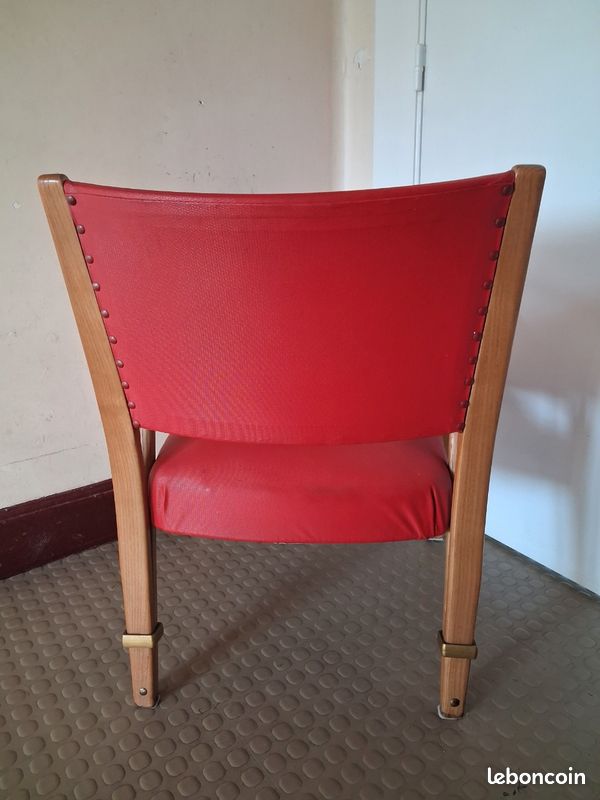 Fauteuil Steiner bo wood années 50 (image 5)