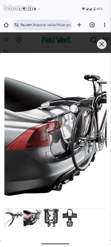 Bike Rack Velo Raceway Prix Porte Vélo Thule Raceway Tesla Model