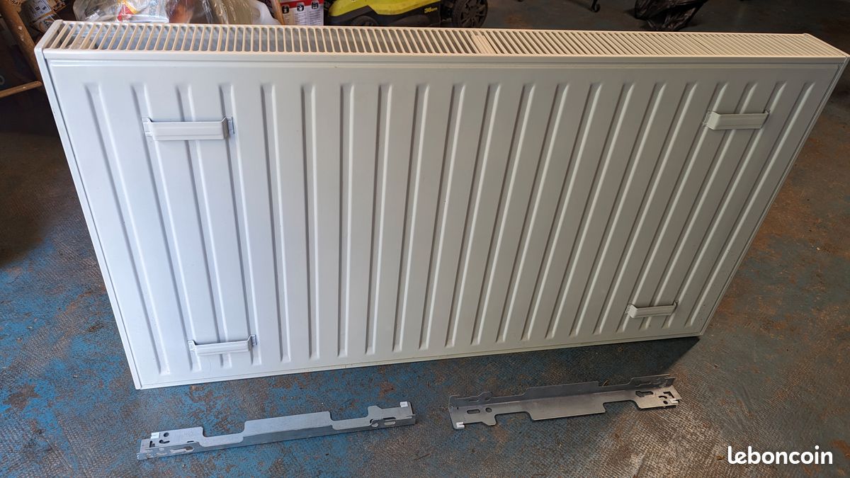 Radiateur panneau acier laqué blanc Finimetal Reggane 3000 (image 3)