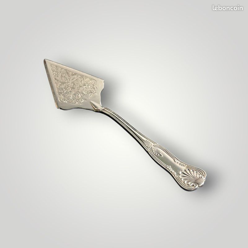 RARE PLAT TARTE Filet Ercuis Metal Argente Tres Bel Etat Diametre 35Cm