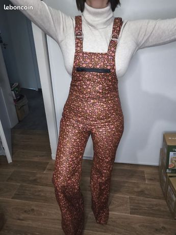 Combinaison De Ski Vintage K-Way – Bleu Et Blanc – Taille 48 – Style Les Bronzés