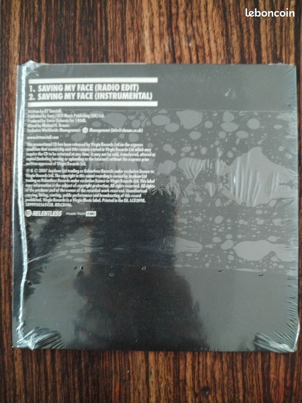 T K Tunstail " Saving my face" CD neuf scellé Maxi single (image 2)