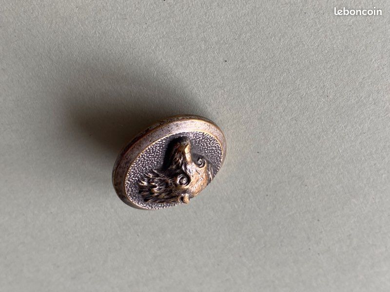 BOUTON DE VENERIE Bouton De Chasse Tete Cheval Button Hunt Horse 22 Mm
