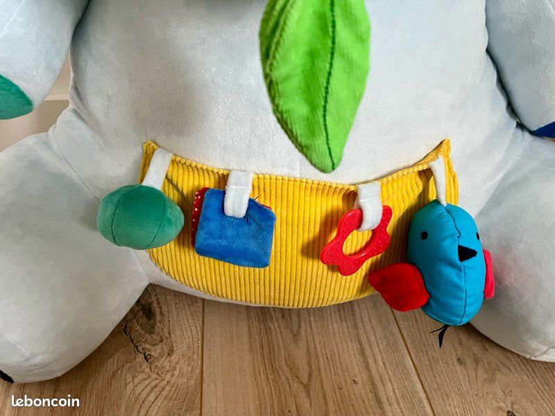 Peluche d'activités axel l'hippo multicolore Oxybul | La Redoute