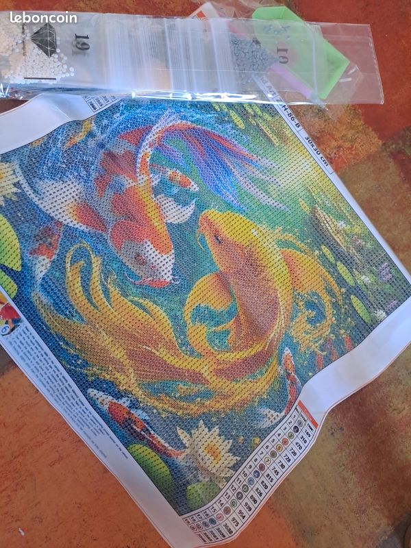 Diamond painting : carpes Koï (image 2)