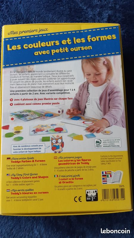 HABA Colori e Forme di Teddy I Miei Primi Giochi : Haba