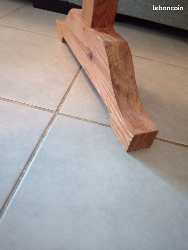 Miroir cadre bois les dimensions du miroir sont de 36 cm de largeur sur 132 cm de hauteur. Avec le cadre il fait 46 cm de largeur sur 186 cm de hauteur. Les pieds ont 1 longueur de 50 cm (image 10)