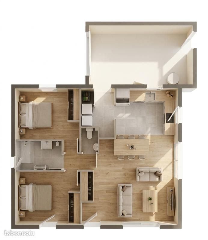 Maison 3 pièces 59 m² · à Plouénan · 59 m² · 160 025 €