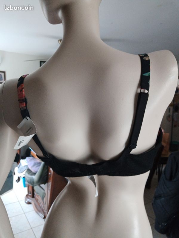 Soutien-gorge Aubade Noir Charnel - Taille 85B - Neuf Avec étiquettes - Prix D'origine 129€