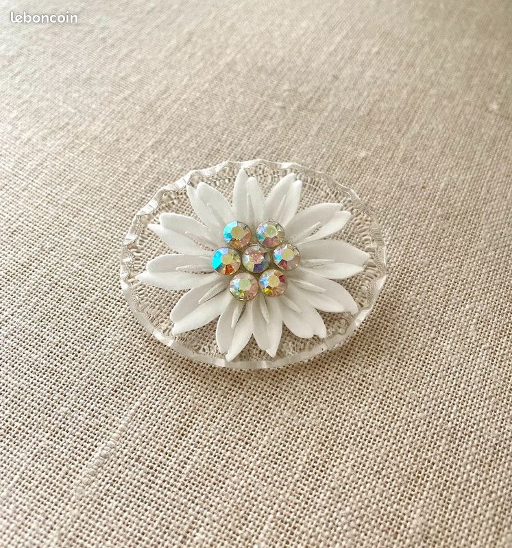 Broche bijoux fleur edelweiss (image 1)