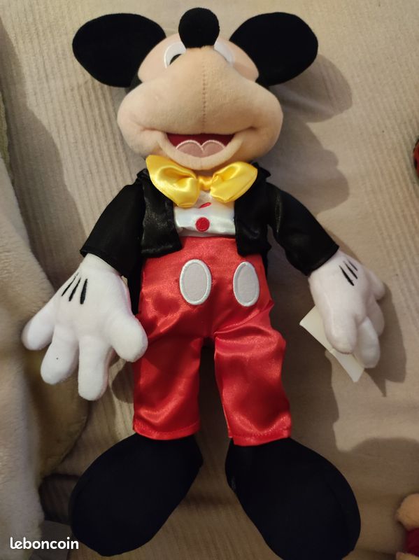 Disneyland Paris Mickey Mouse 36 x 17 x 18cm veste noeud en