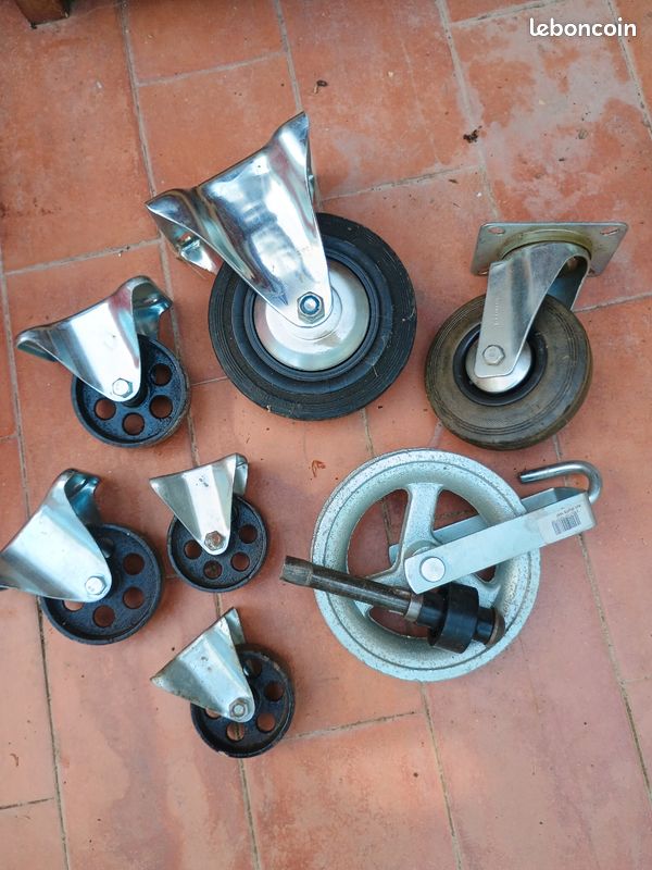 Lot roulettes pivotantes (image 1)