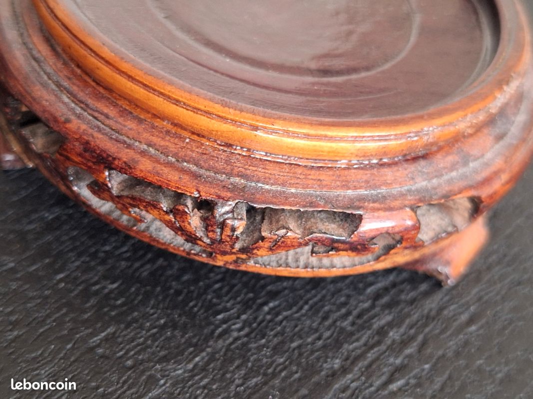Boîte / Pot en émail cloisonné chinois avec socle (image 13)