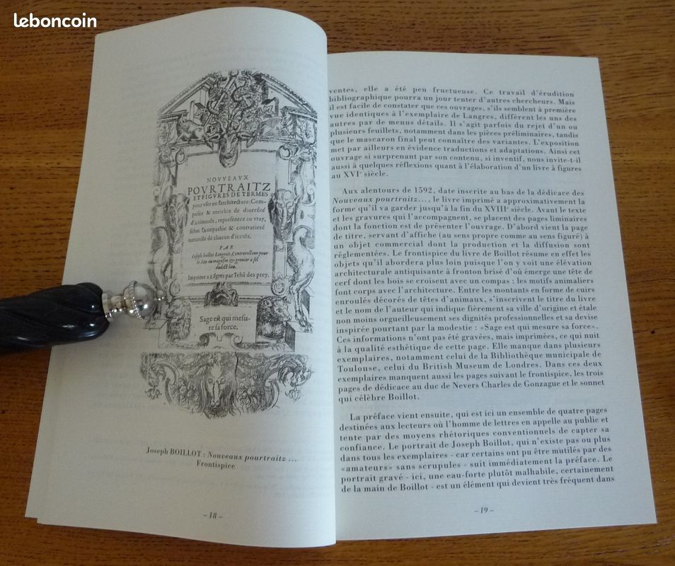 BÊTES EDIFIANTES, le Divertissement d'un Ingénieur Langrois du XVI° siècle, Joseph BOILLOT (image 3)