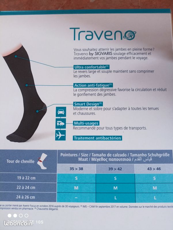 Chaussettes de voyage SIGVARIS (image 2)