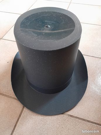 Seau à Champagne Chapeau Haut-de-forme – Plastique Transparent – Vintage 80s