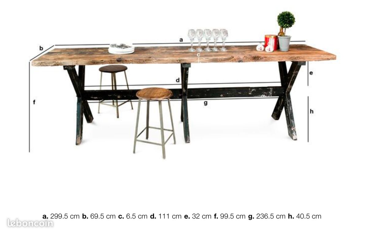 Mange-debout en bois XXL (image 5)