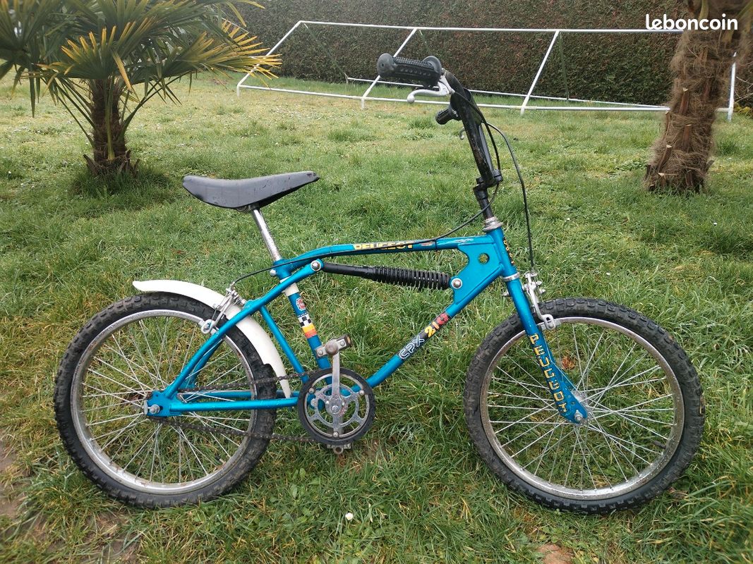 Cadre Et Fourche Vintage Peugeot CPX 100 - 20 Pouces, Bleu, Pièces D'Origine (Occasion)