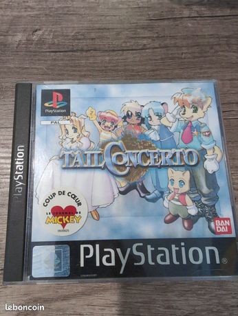 Tail Concerto Sur PS1 - Jeu Japonais Import - Bon État