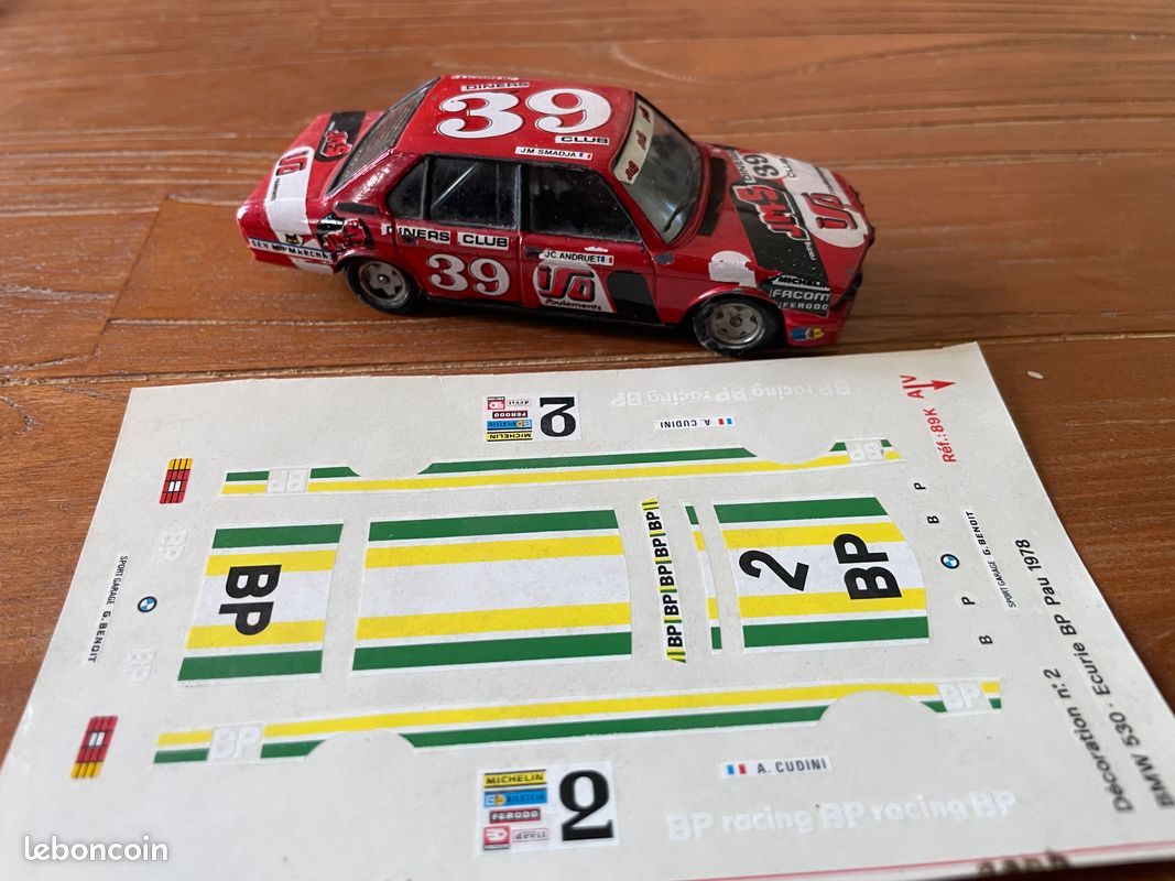 Modèle Réduit BMW 530 Course De Francorchamps 1/43, Transkit Tintin Sur Base Solido, Montage Pro, Occasion Très Bon état