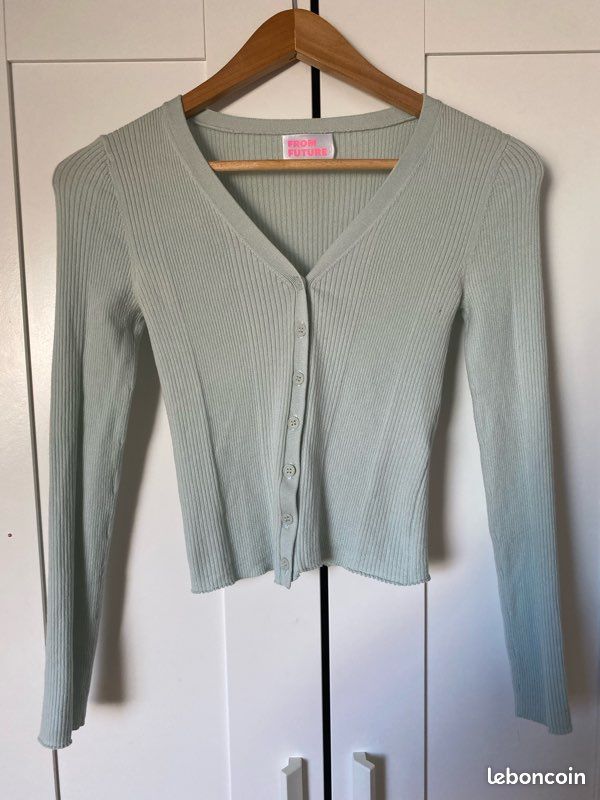 Manteaux, vestes et gilets verts pour femme, laine, taille 40