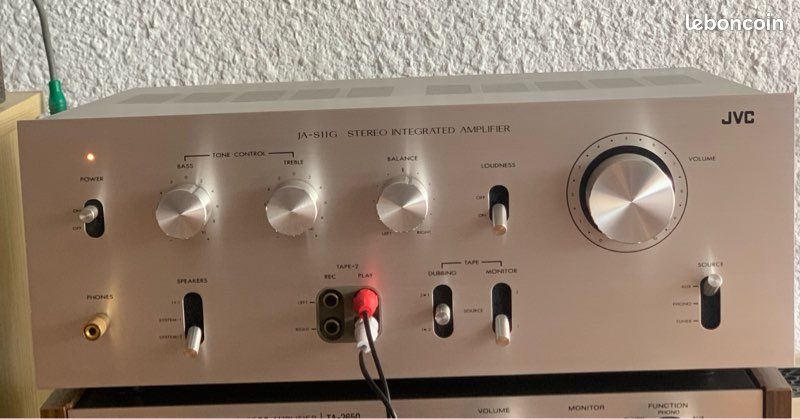 Ampli à Tubes JVC JAS-11G Vintage - Argenté - 10W - Occasion