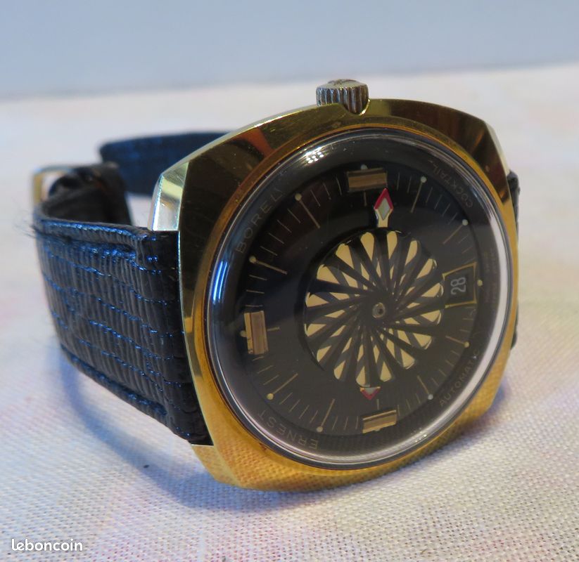 Montre Automatique Ernest Borel Pour Homme En Acier - Fonctionne Bien
