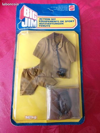 MATTEL BIG JIM panoplie vintage tenue de chef n°7397