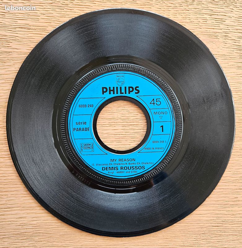 Lot 7 disques vinyle - 45 Tours - pour Juke-box : Christophe - Nicoletta - Richard Antony - Mireille Mathieu - Démis Roussos - Chantal Goya (image 11)