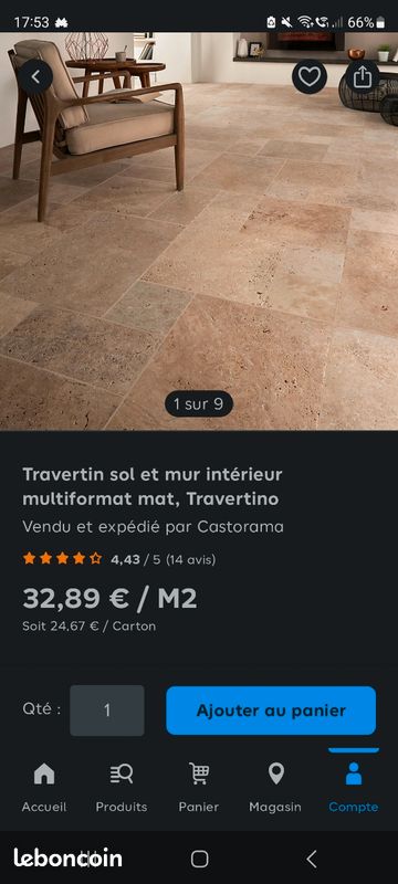 Travetin sol et mur intérieur multiformat (image 3)