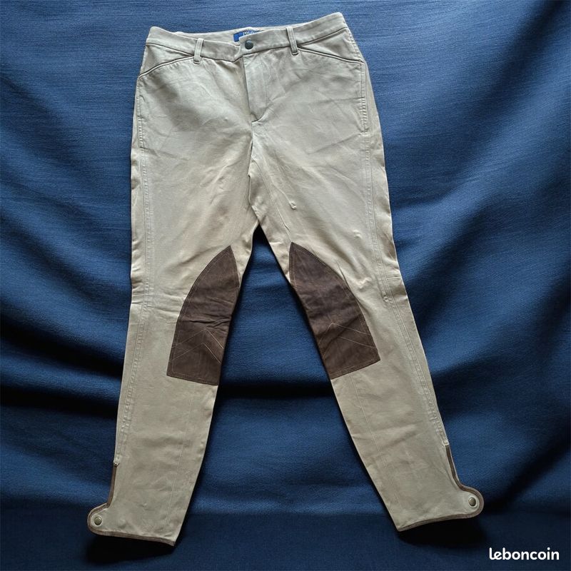 Pantalon d'équitation Jodhpurs vintage en velours côtelé