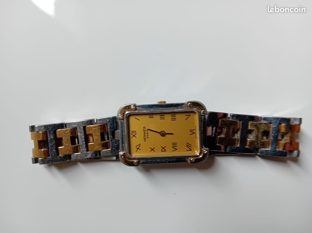 Vend montre hermes plaque or (image 1)