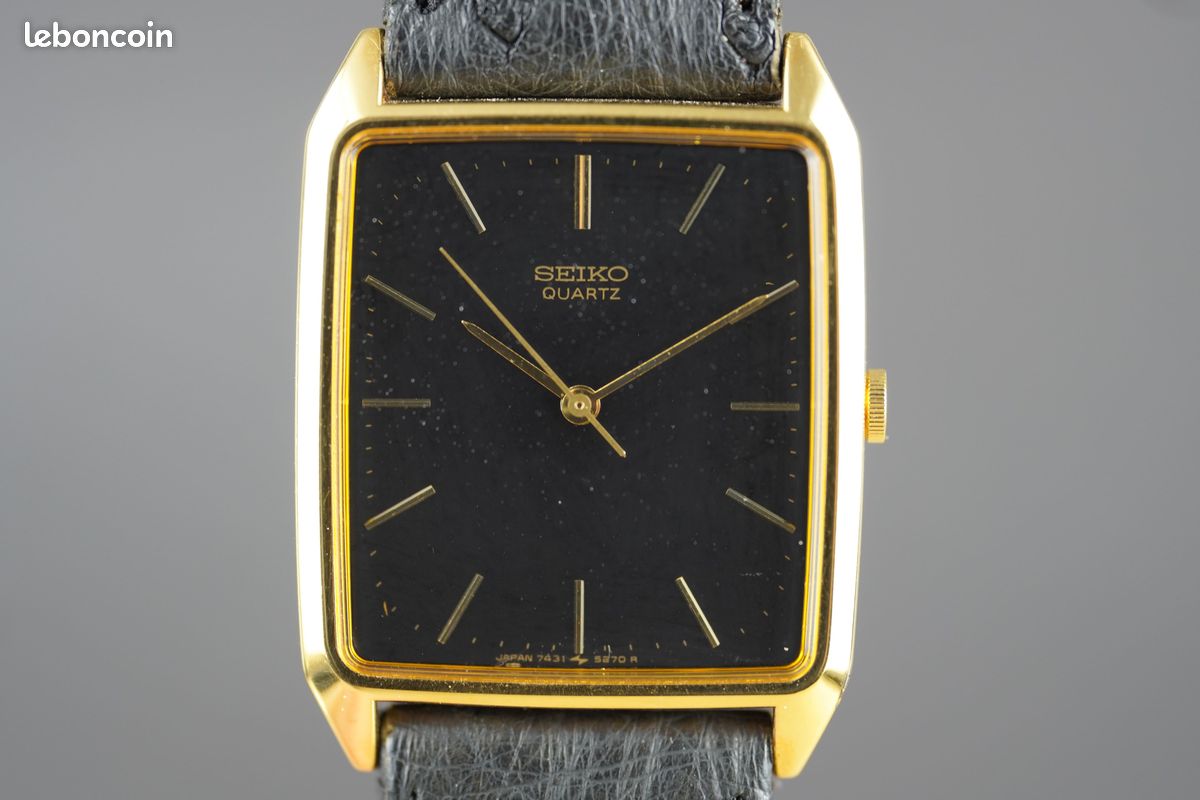 Seiko Quartz « Tank » 7431-5210 - Montres & Bijoux