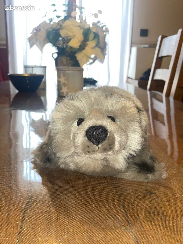 Peluche phoque nature et planète neuf (image 1)