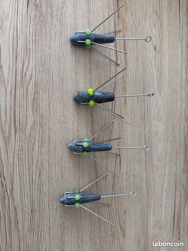 Lot 4 plombs grappins pêche surfcasting (image 1)