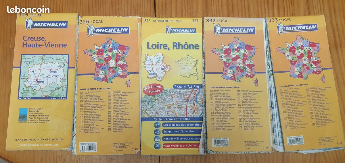 Ancienne Carte Michelin N° 52 : Amiens - Le Havre