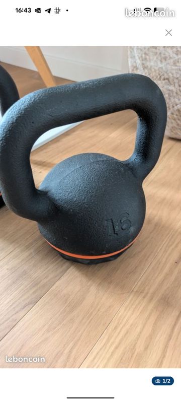 Kettlebell 16kg x2 (image 1)